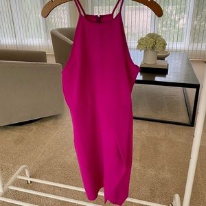 Hot Pink Asymmetrical Dress